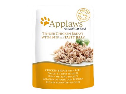 Applaws Cat caps. kuracie prsia a hovädzie mäso v aspiku 70 g