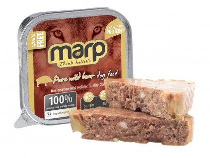 Marp Wild Boar vanička pre psov s diviakom 100g