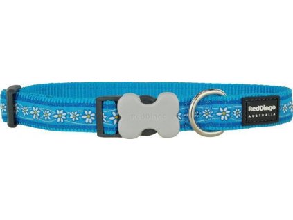 Obojek RD DAISY chain TURQUOISE 2,5/41-63cm