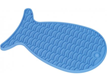 Nobby lízací podložka Fish modrá 23 x 13,5 cm