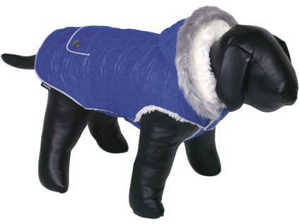 Oblek pre psa Nobby POLAR s kapucňou 26cm oceľovo modrý