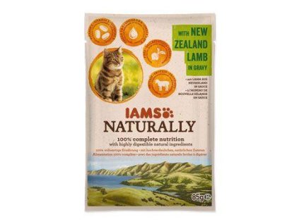 Iams Cat Adult jehněčí v omáčce kapsa 85g