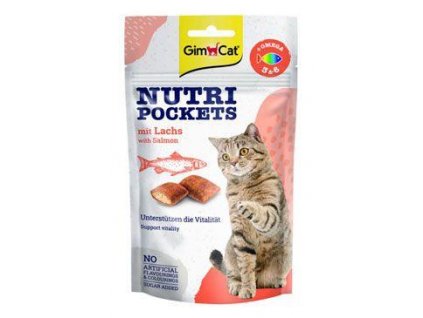 Gimcat Nutri Pockets s lososem  60 g