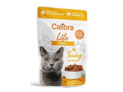 Calibra Cat Life kapsa Adult Turkey in gravy 85g