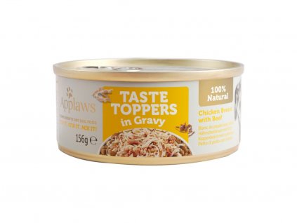 Applaws konzerva Dog Taste Toppers Gravy Kuře s hovězím 156g