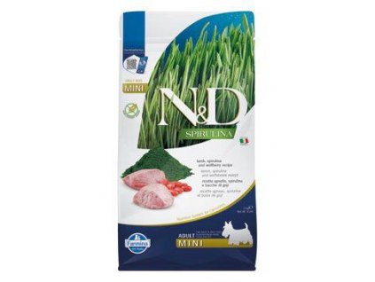 N&D SPIRULINA DOG Adult Mini Lamb & Wolfberry 2kg