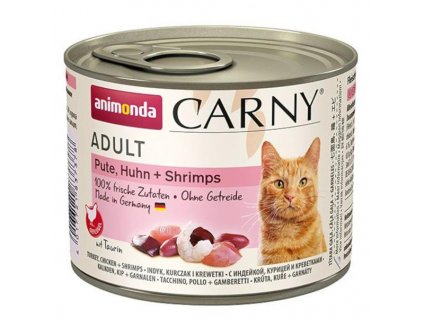 Animonda Carny Adult kočka 200g konzerva - krůta, kuře+ ráčci