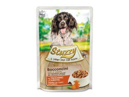 Stuzzy Dog kapsa Adult kousky krocan. 100G