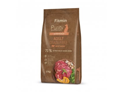 fitmin dog purity gf adult beef 2 kg h L