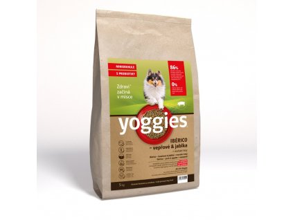 10kg yoggies minigranule iberico veprove maso s jablky lisovane za studena s probiotiky