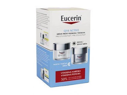 EUCERIN Q10 ACTIVE denní+noční krém 2x50ml vánoce