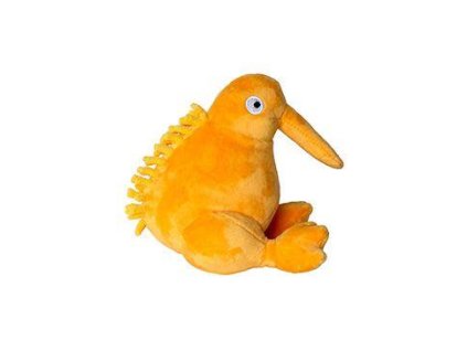 Hračka pes PLUSH plyš,pískací,oranžová 16cm Kiwi