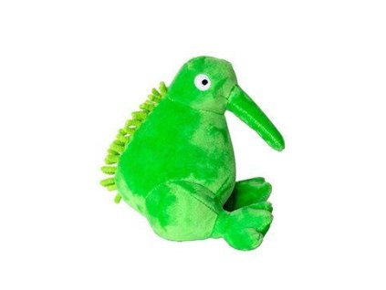 Hračka pes PLUSH plyš,pískací,zelená 16cm Kiwi