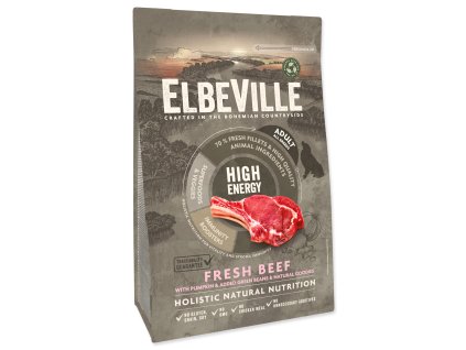 536816 elbeville adult all breeds fresh beef high energy 4kg