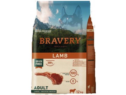 Bravery Adult large &amp; medium Lamb 12kg