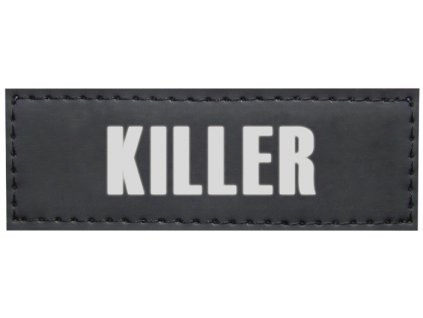 Nobby vymeniteľná značka KILLER na postroji Seguro 3x9cm 2ks