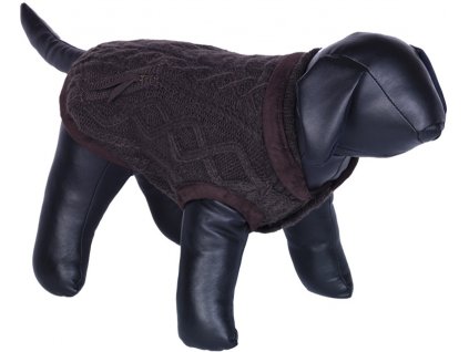 Nobby JILL pletený svetr pro psy hnědá 44cm