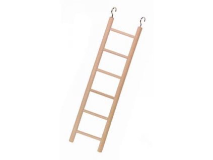 Nobby drevený závesný rebrík pre papagáje 6 priečok 26 cm