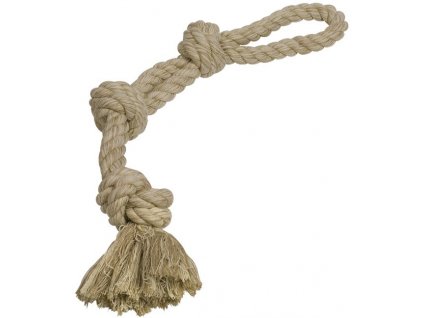 Nobby hračka pro psy lano hnědé 3x uzel 600g 60cm