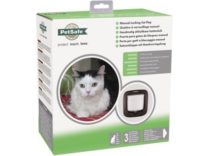 PetSafe Manuálne dvierka Cat Flap pre mačky do 8 kg hnedé