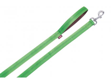 Nobby SOFT GRIP nylonové vodítko 120cm / 10mm zelené