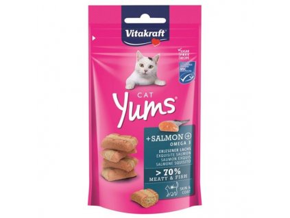 Vitakraft Cat Yums losos + Omega 3 40 g