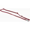 Nylonové pletené vodítko s tlmičom nárazov - červené ManMat 230 cm