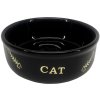 Nobby GOLDEN CAT keramická miska pro kočky černá se zlatým vzorem 13,5x4,5cm/0,25l