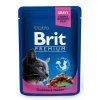 Brit Premium kapsička pre mačky s kuracím a morčacím mäsom 100g