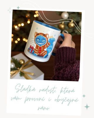 Tenhle hrneček je tak sladký, že si ho zamilujete dřív, než do něj nalijete čaj. 🍪🎄 Ručně navržený motiv, originální jen...