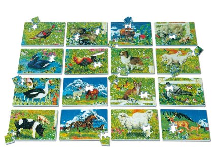 penove puzzle domaci zvirata jednotlive