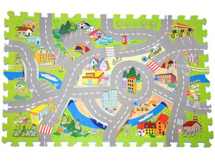 TM003 mesto silnice penove puzzle 3