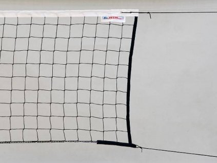 Síť volejbalová STANDARD - Černá s lankem