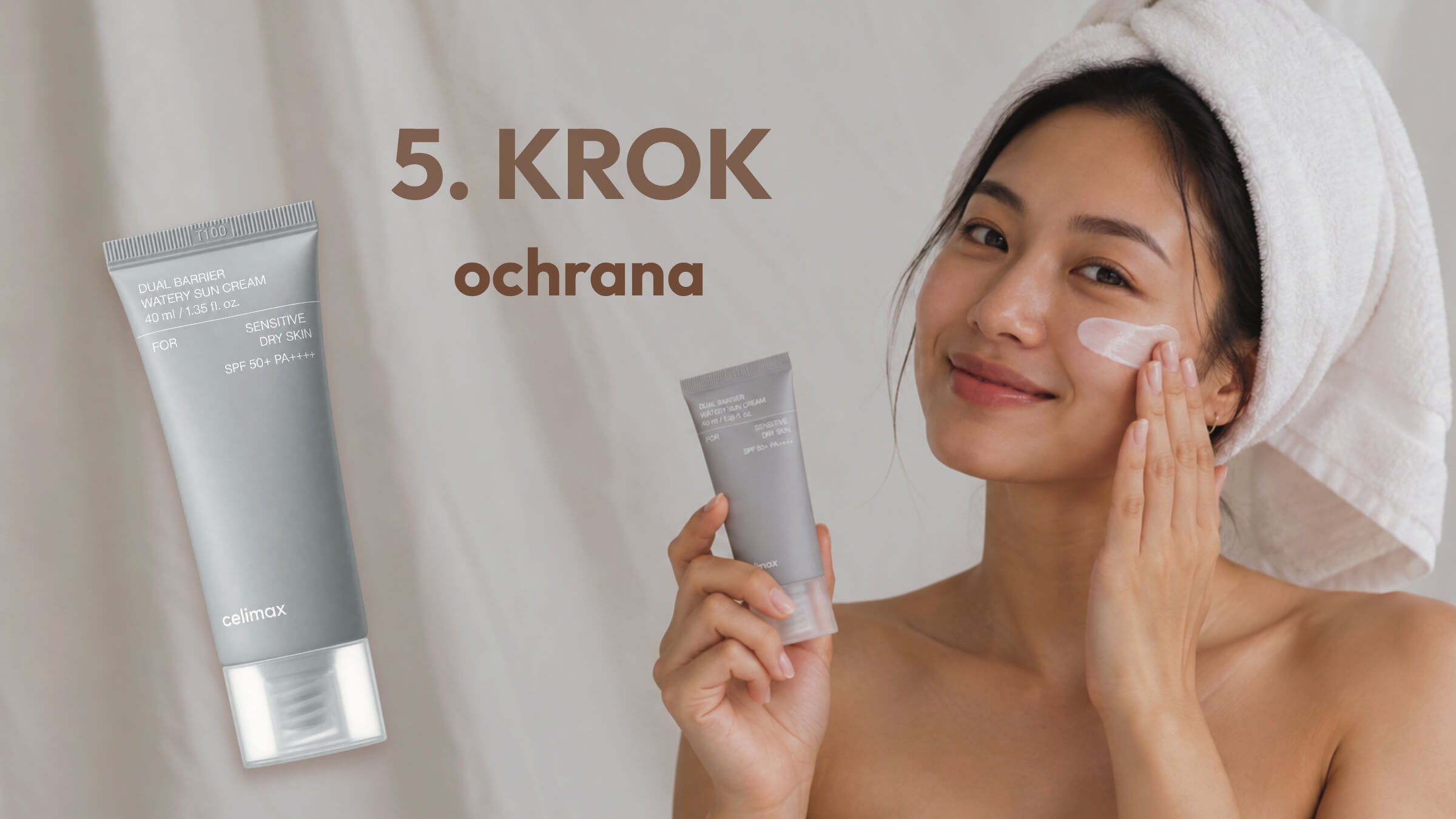Krok 5 podzimní rutiny - SPF ochrana přes den