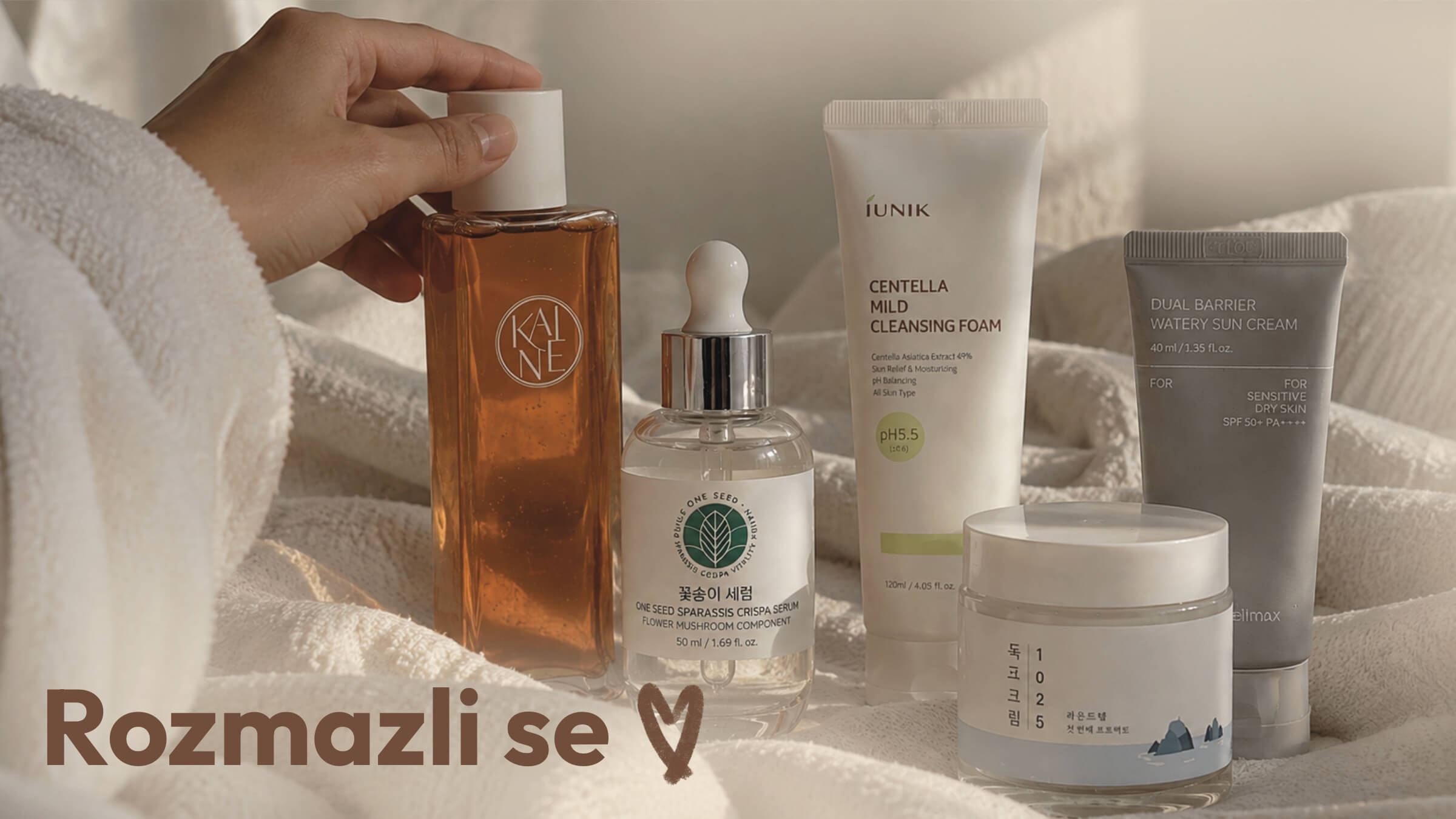 Produkty minimalistické podzimní rutiny pro posílení kožní bariéry