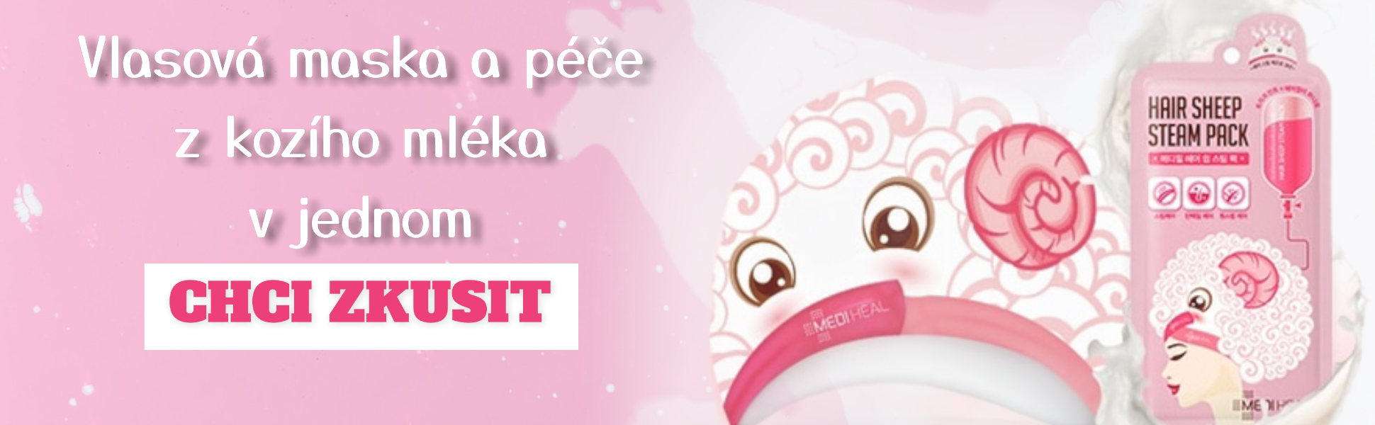 Vlasová maska a péče z kozího mléka v jednom