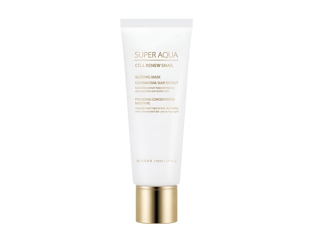3585 missha super aqua cell renew snail sleeping mask korejska nocni pletova maska 110 ml korejska kosmetika