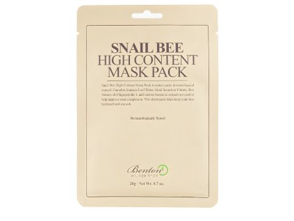 1105 1 benton snail bee high content mask platynkova maska se snecim extraktem a vcelim jedem