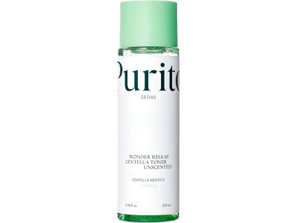 PURITO Seoul Wonder Releaf Centella Toner Unscented - pleťový toner s  Pupečníkem Asijským bez přidané parfemace