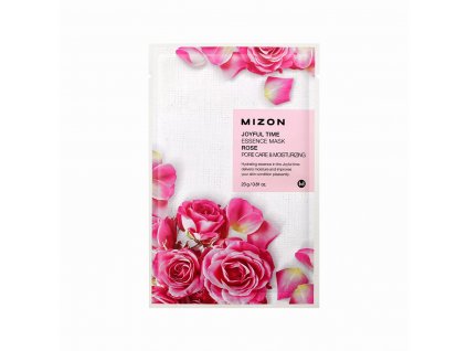 Mizon Joyful Time Essence Mask Rose - pleťová maska z růží pro suchou pleť