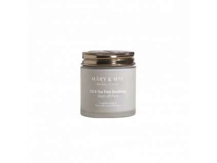 Mary&May Cica Tea Tree Soothing wash off pack - zklidňující pleťová maska s Pupečníkem Asijským