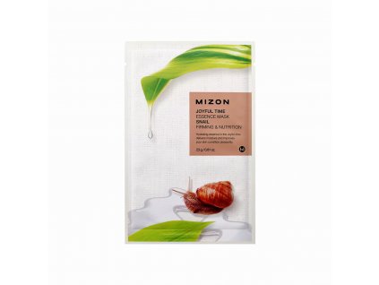 Mizon Joyful Time Essence Mask Snail - pleťová  maska se zpevňujícím účinkem a šnečím extraktem