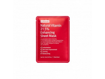 by Wishtrend  Natural Vitamin 21.5% Enhancing Sheet Mask - pleťová maska s vitamínem C