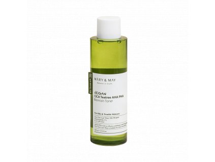 Mary&May Vegan Cica Tea Tree AHA PHA Blemish toner - Vegan toner pro problematickou a mastnou pleť