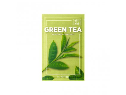The Saem Natural Green Tea mask sheet - revitalizační maska se Zeleným čajem