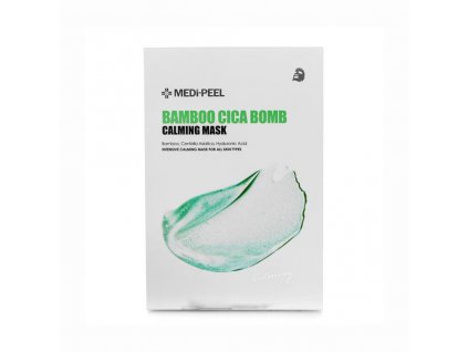 Medi-Peel Bamboo Cica Bomb Calming mask - zklidňující plátýnková maska s Pupečníkem Asijským