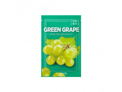 The Saem Natural Green grape mask sheet - osvěžující maska s hroznovým extraktem