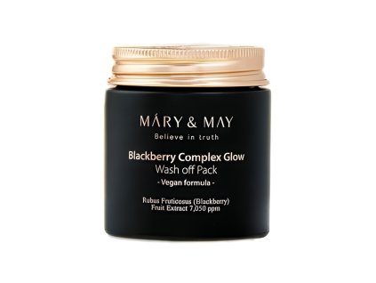 1698 mary amp may blackberry complex glow washoff pack rozjasnujici jilovita maska s kaolinem a ostruzinami 125g
