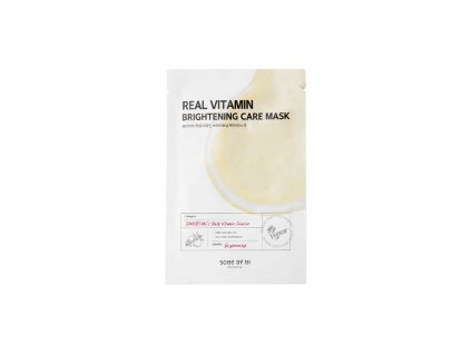 Some By Mi Real Vitamin Brightening care mask - rozjasňující pleťová maska s vitamínem C