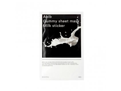 Abib Gummy Shet mask Milk sticker - rozjasňující plátýnková maska s Niaciamidem